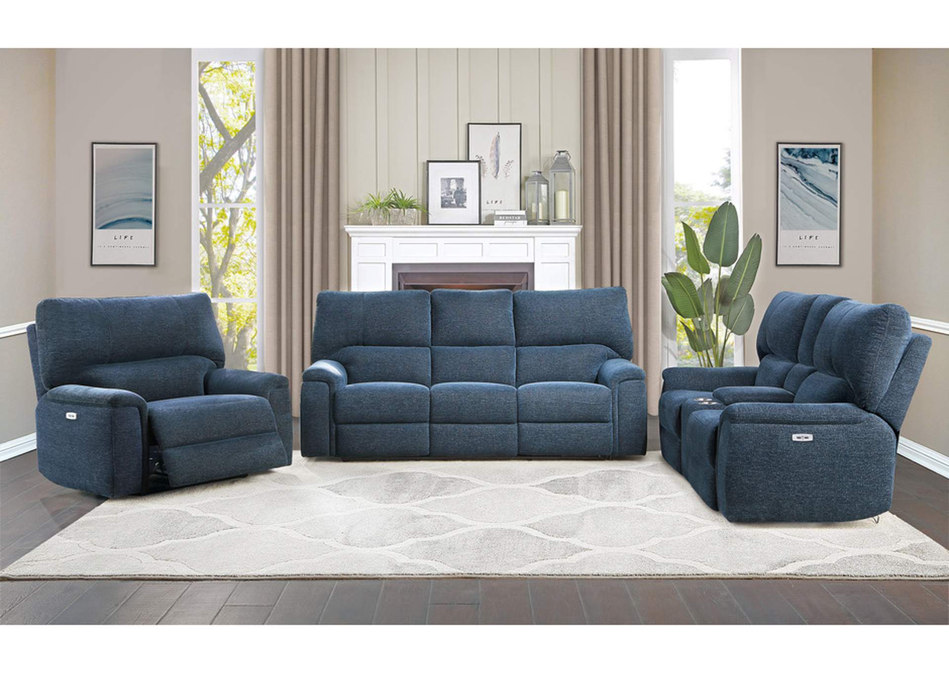 Dickinson 9413In-Pwh Living Room Sofa Set,Homelegance