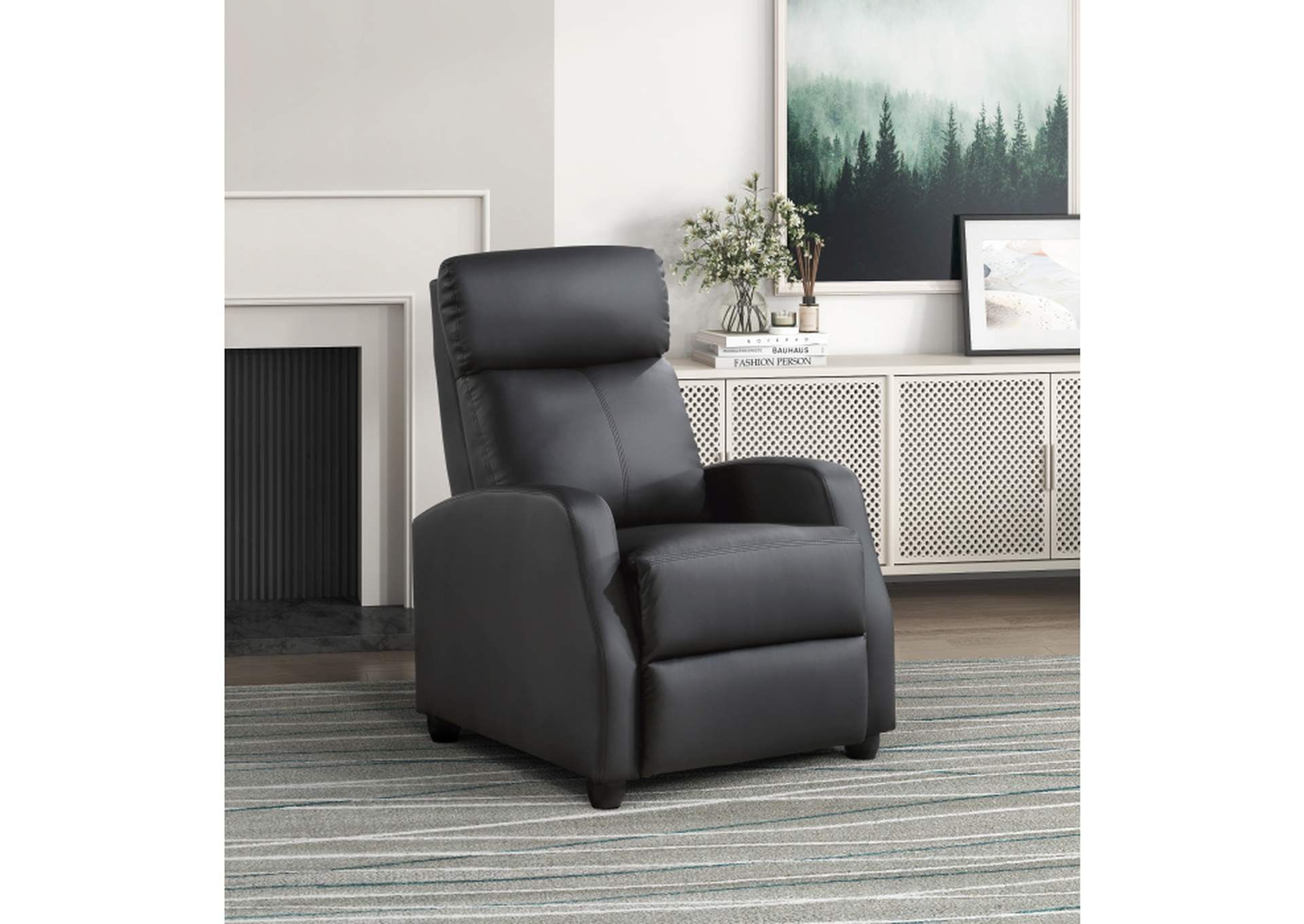 Greenfield Push Back Reclining Chair,Homelegance