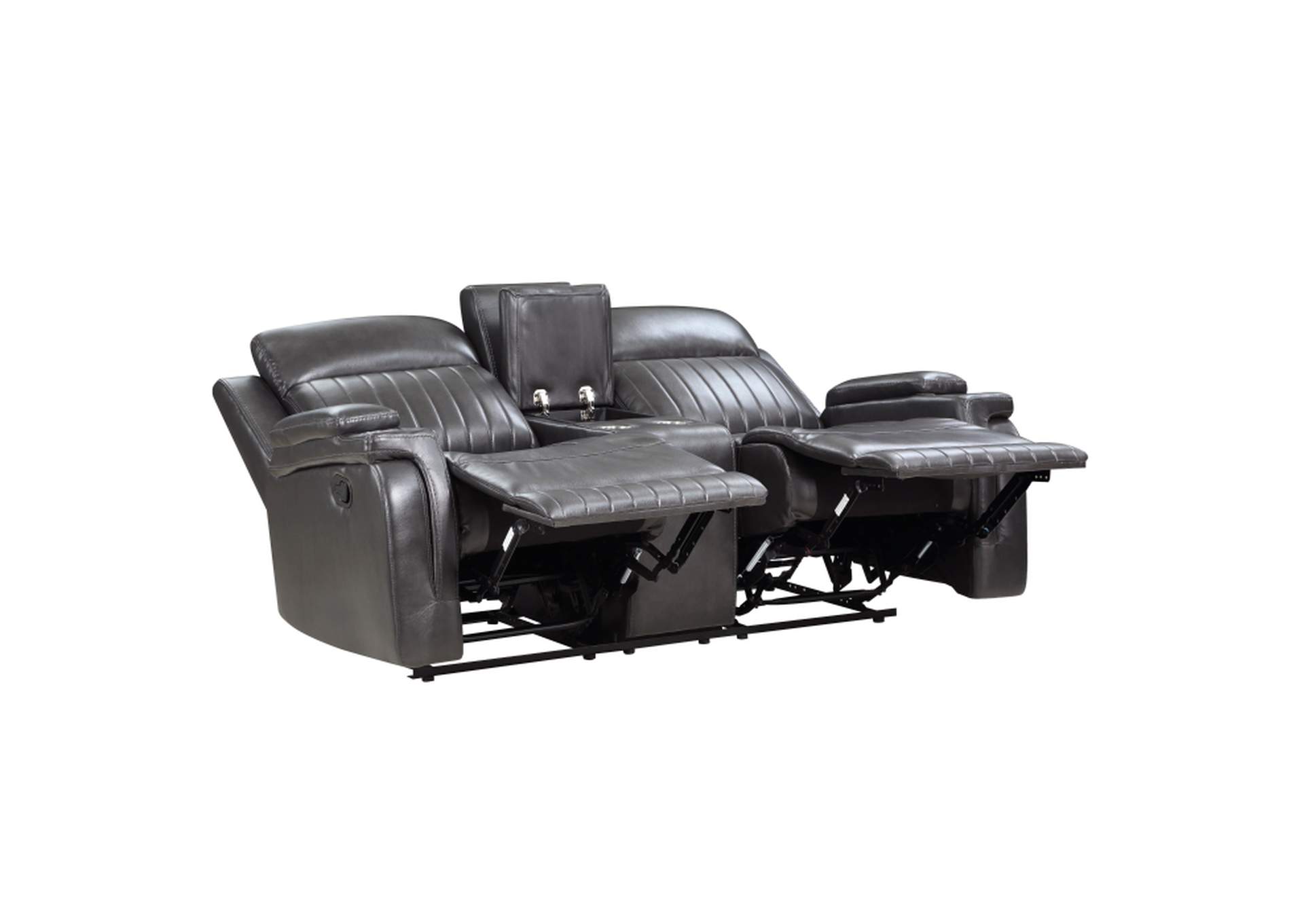 Double Reclining Love Seat with Center Console,Homelegance