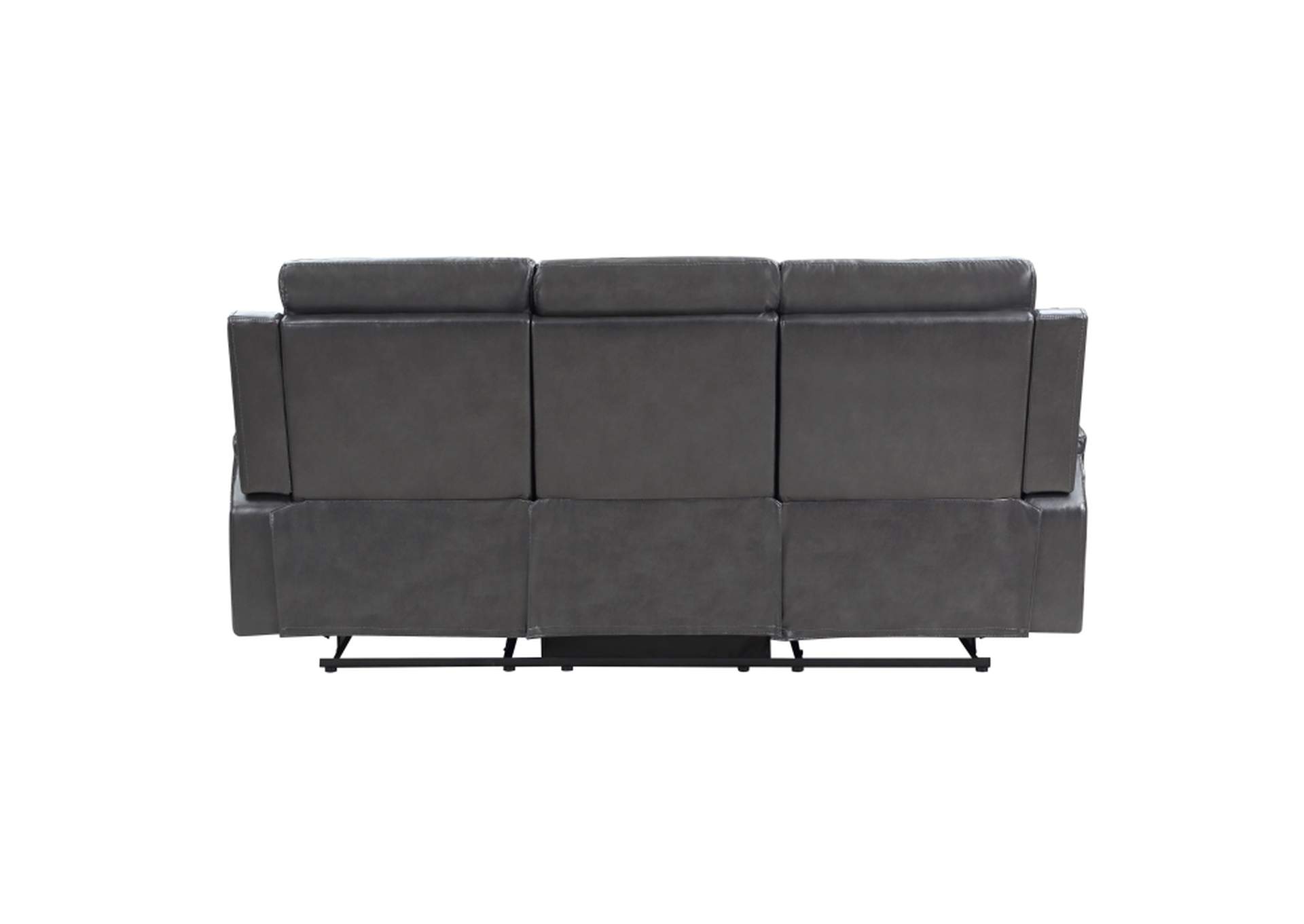 Double Reclining Sofa with Drop-Down Cup Holder,Homelegance