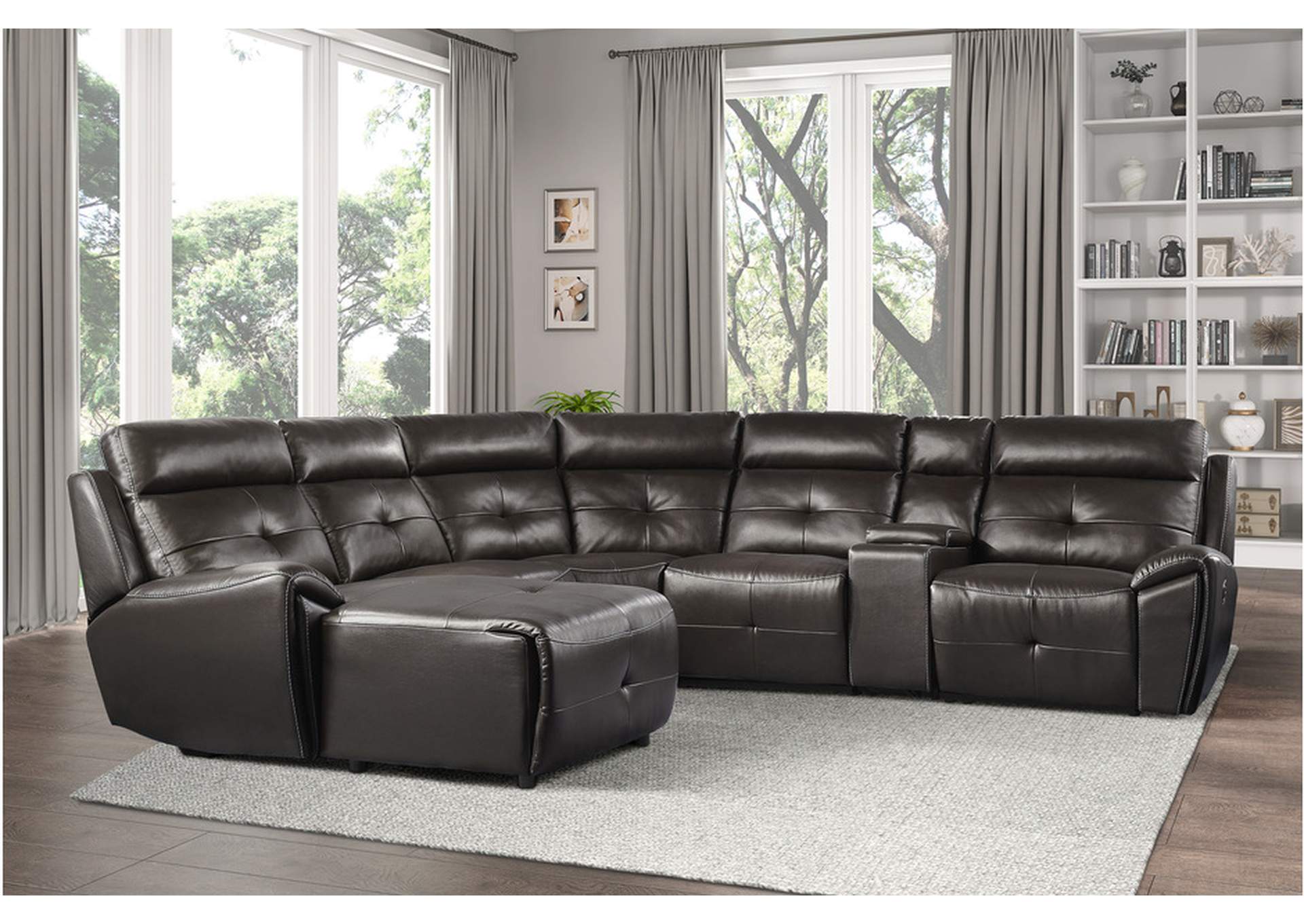 Avenue Brown 9469 Living Room Sofa Set,Homelegance