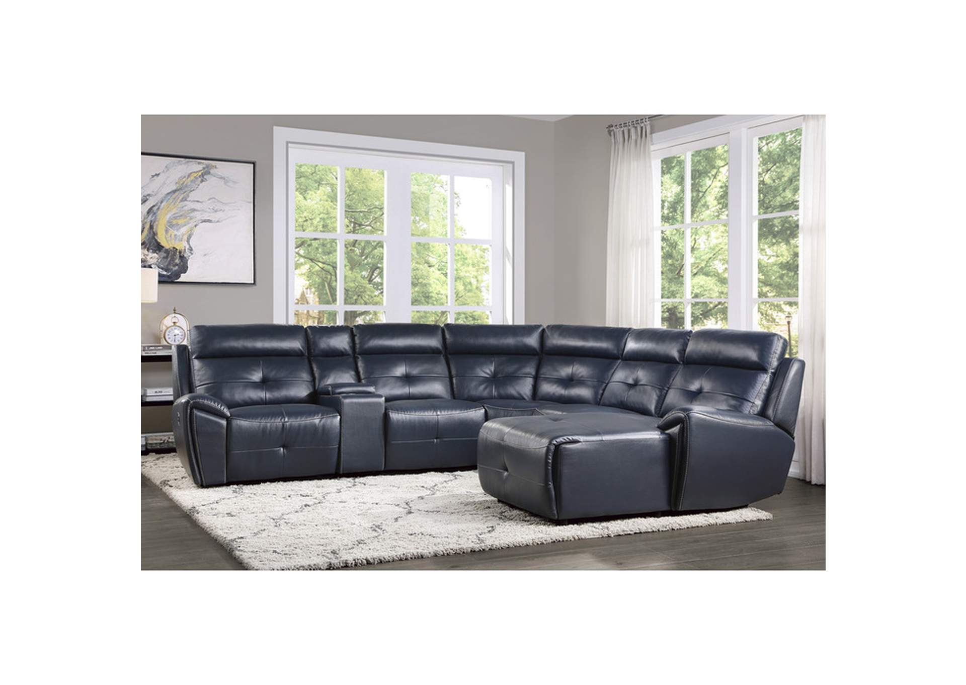 Avenue 9469Nvb Living Room Sofa Set,Homelegance
