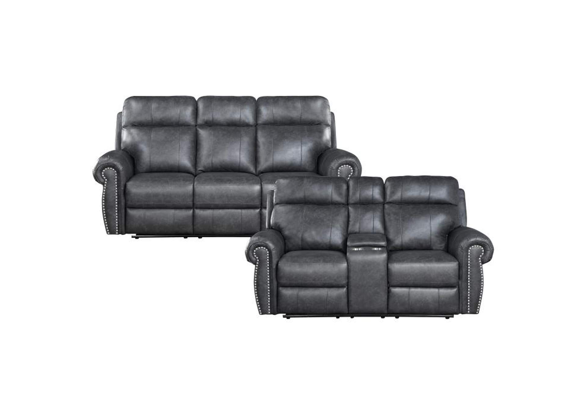 Granville 2 Piece Power Sofa Set,Homelegance