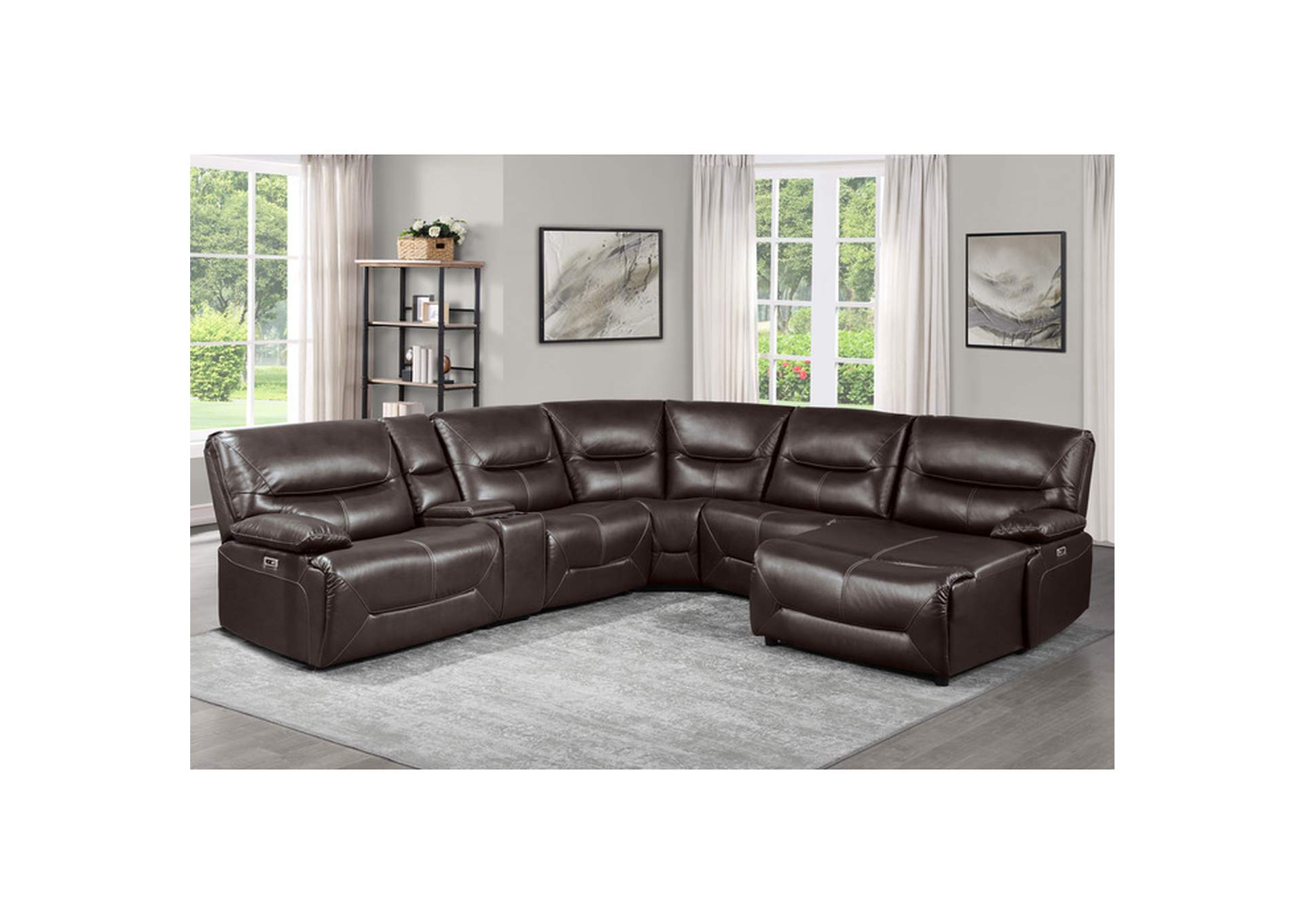Dyersburg Brown 9579 Living Room Sofa Set,Homelegance