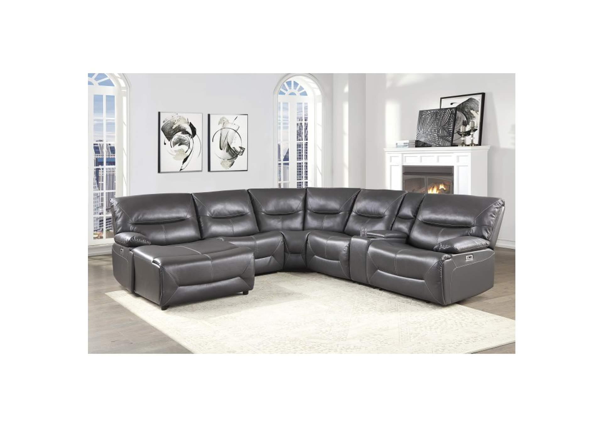 Dyersburg 9579Gry Living Room Sofa Set,Homelegance