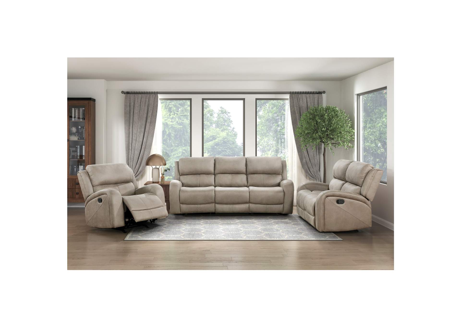 Pagosa Double Reclining Sofa,Homelegance