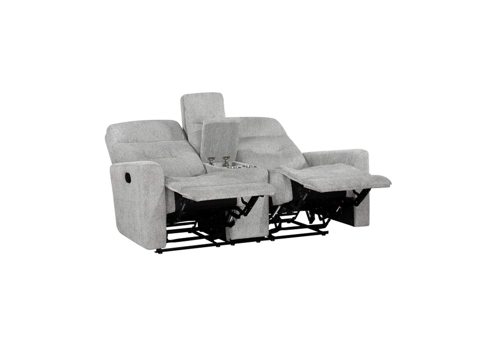 Double Reclining Love Seat with Center Console,Homelegance