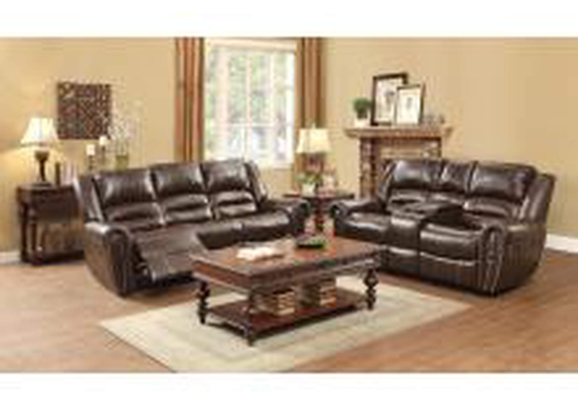 Center Hill 2 Piece Set: Sofa, Love,Homelegance