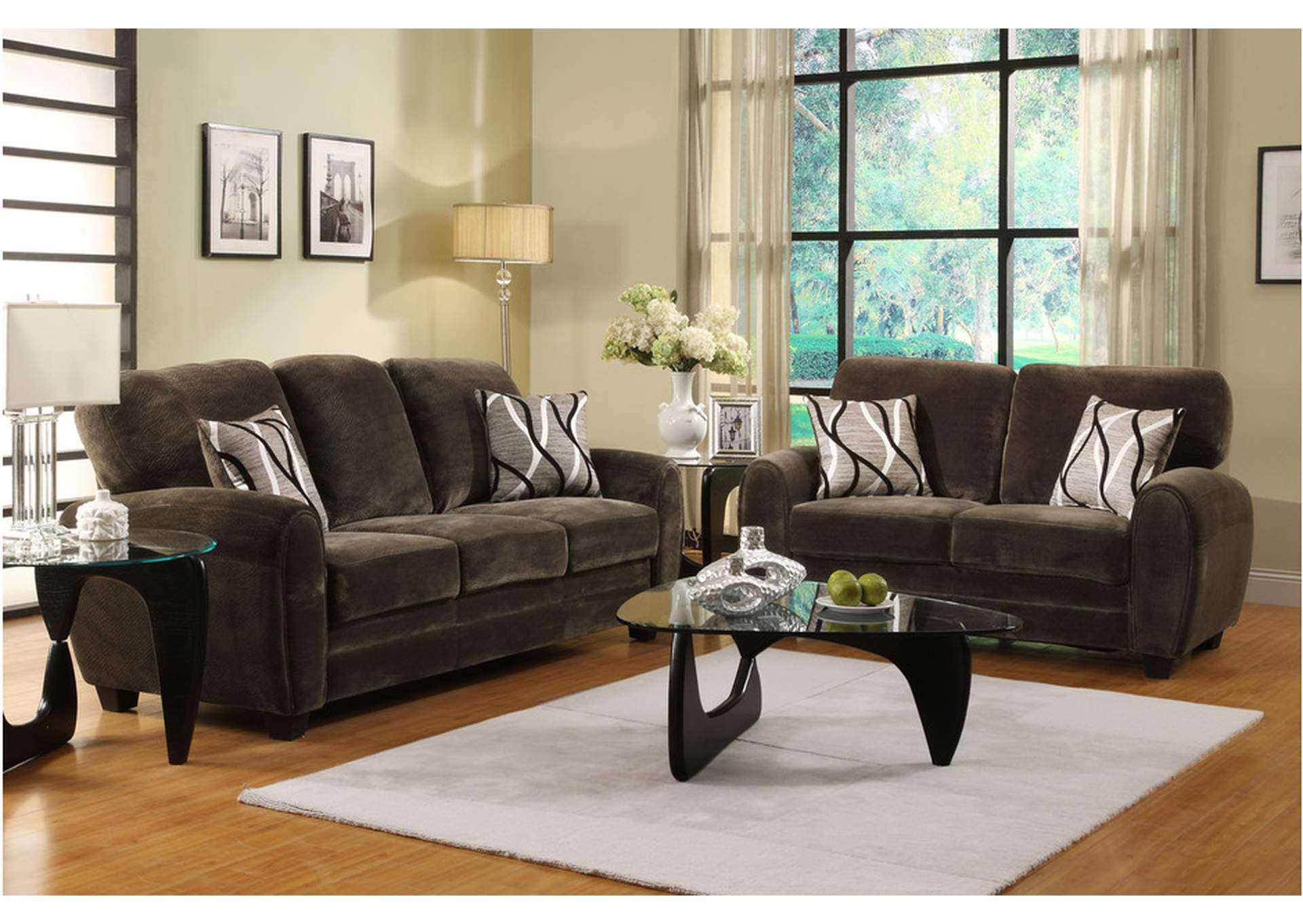 Rubin 9734Ch Living Room Sofa Set,Homelegance