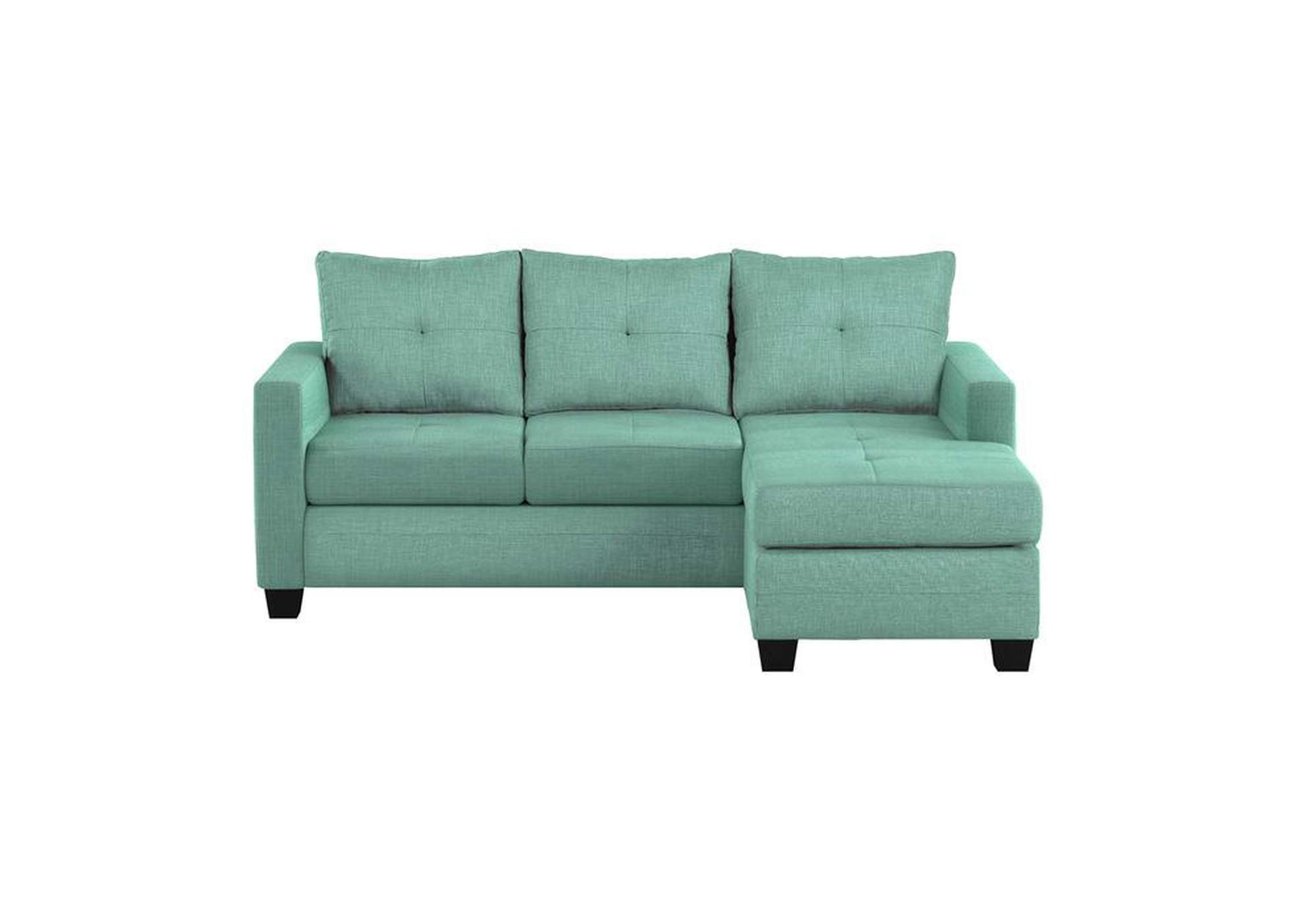 Phelps 2-Piece Reversible Sofa Chaise With Ottoman,Homelegance