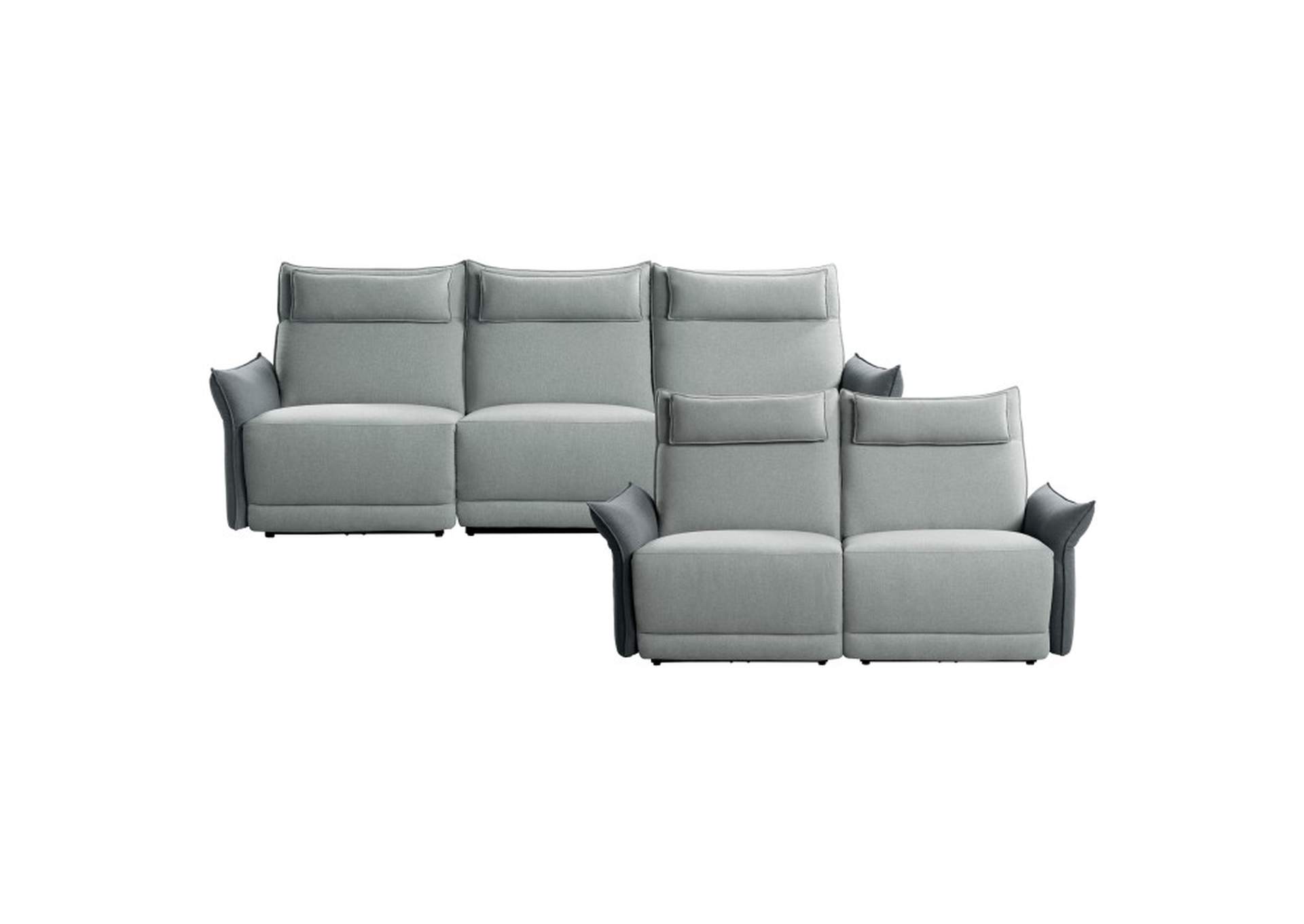 Linette Gray 2Pc Set: Sofa, Love,Homelegance