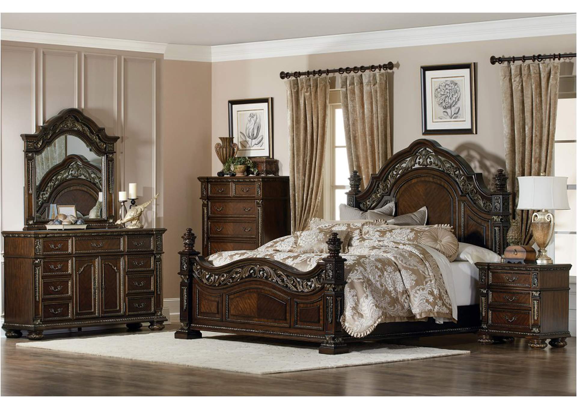 Catalonia 1824 Bedroom Set,Homelegance