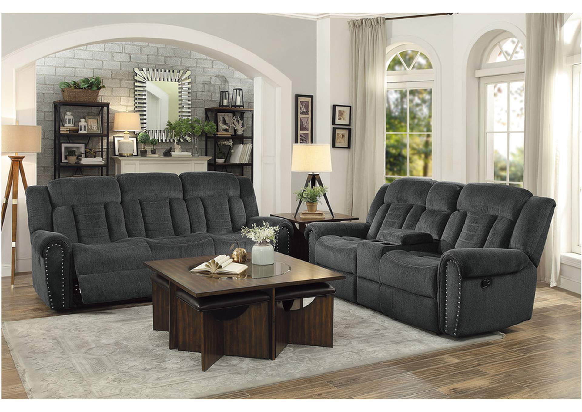 Nutmeg 9901Cc Living Room Sofa Set,Homelegance