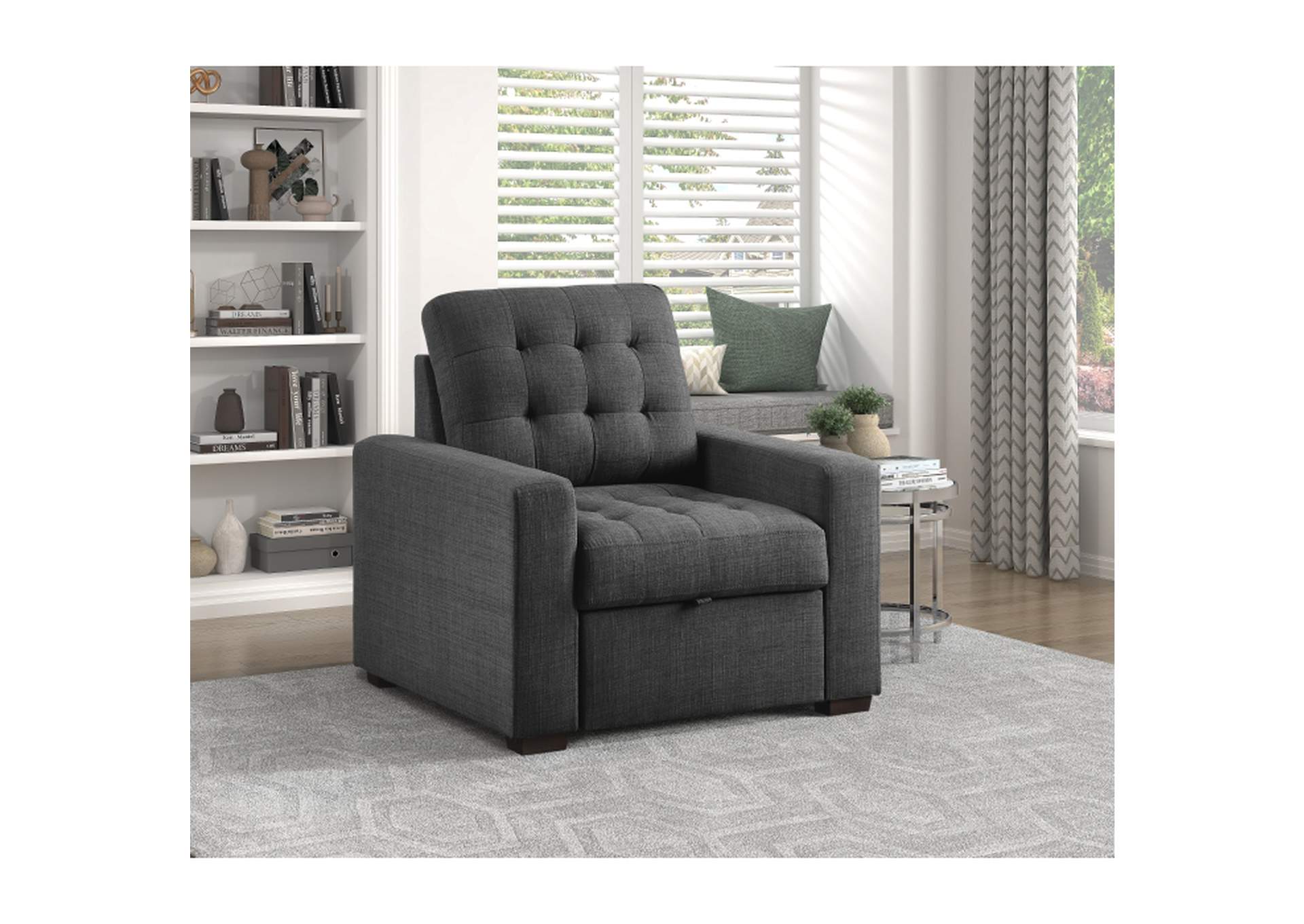 McCafferty Chair with Pull-out Ottoman,Homelegance
