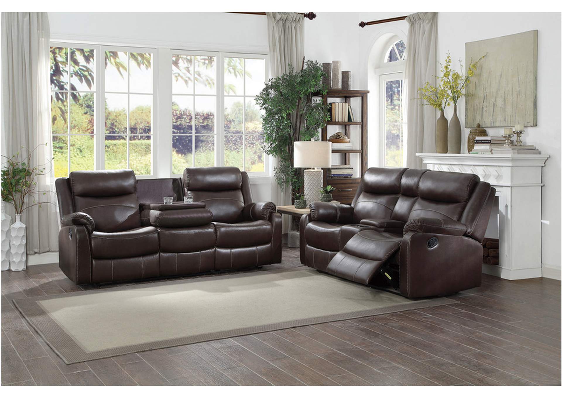 Yerba 9990Db Living Room Sofa Set,Homelegance