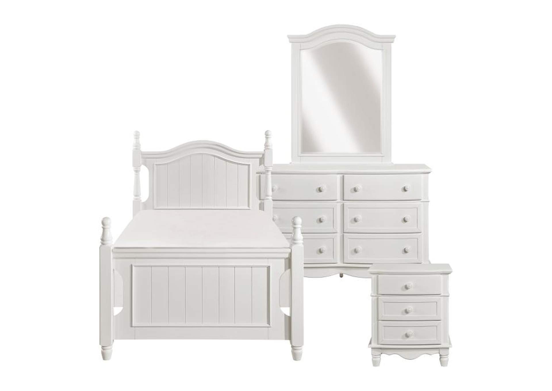 Clementine 4 Piece Twin Bedroom Set,Homelegance