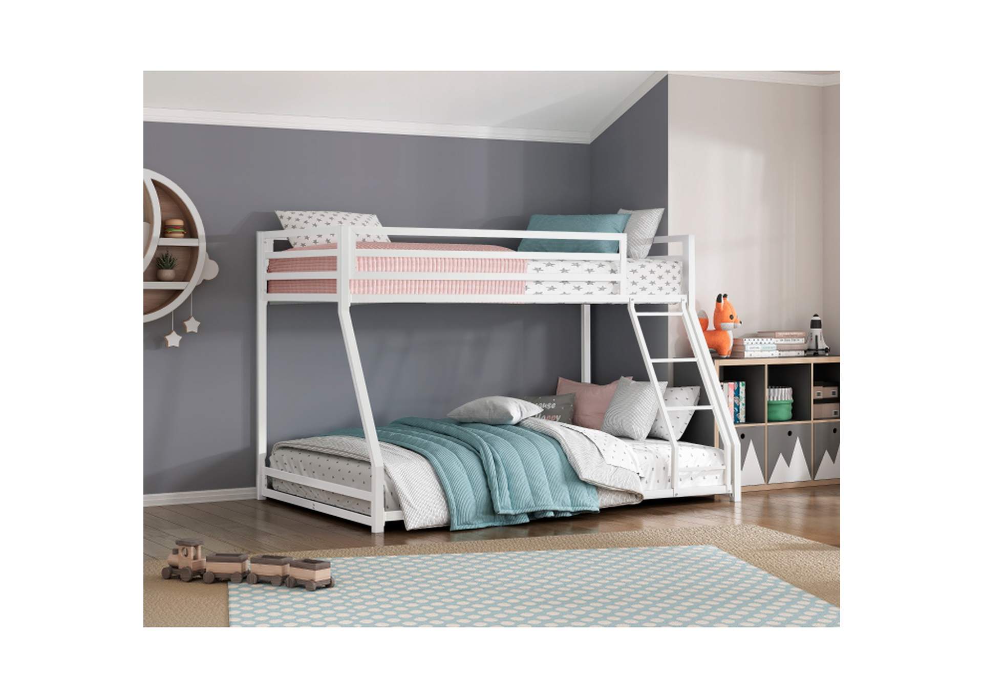 Jovie Twin/Full Bunk Bed,Homelegance