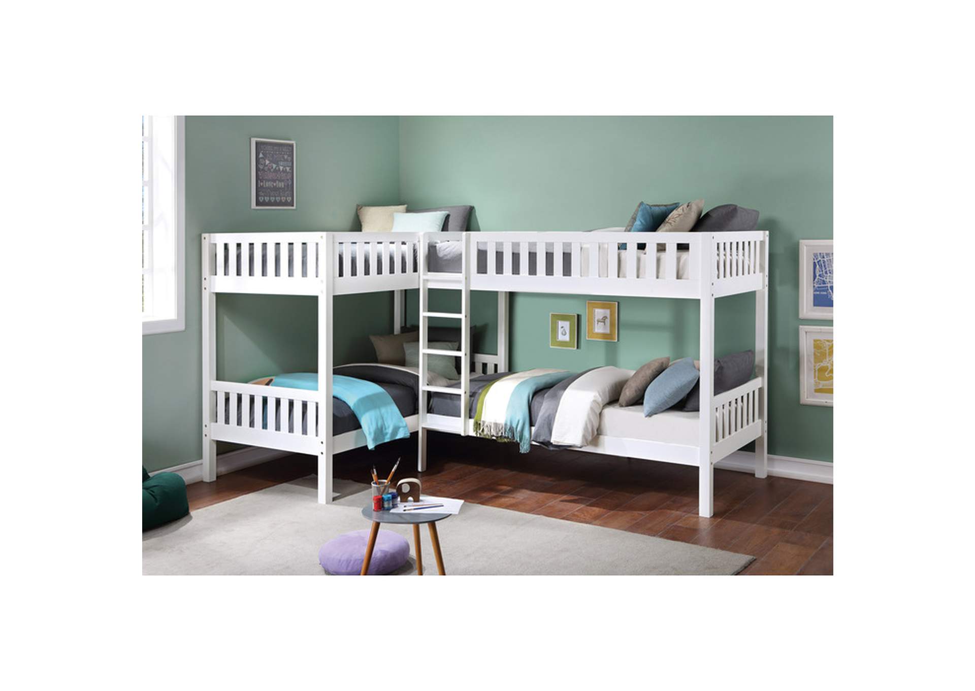 Galen B2053Cnw Youth Bedroom Set,Homelegance