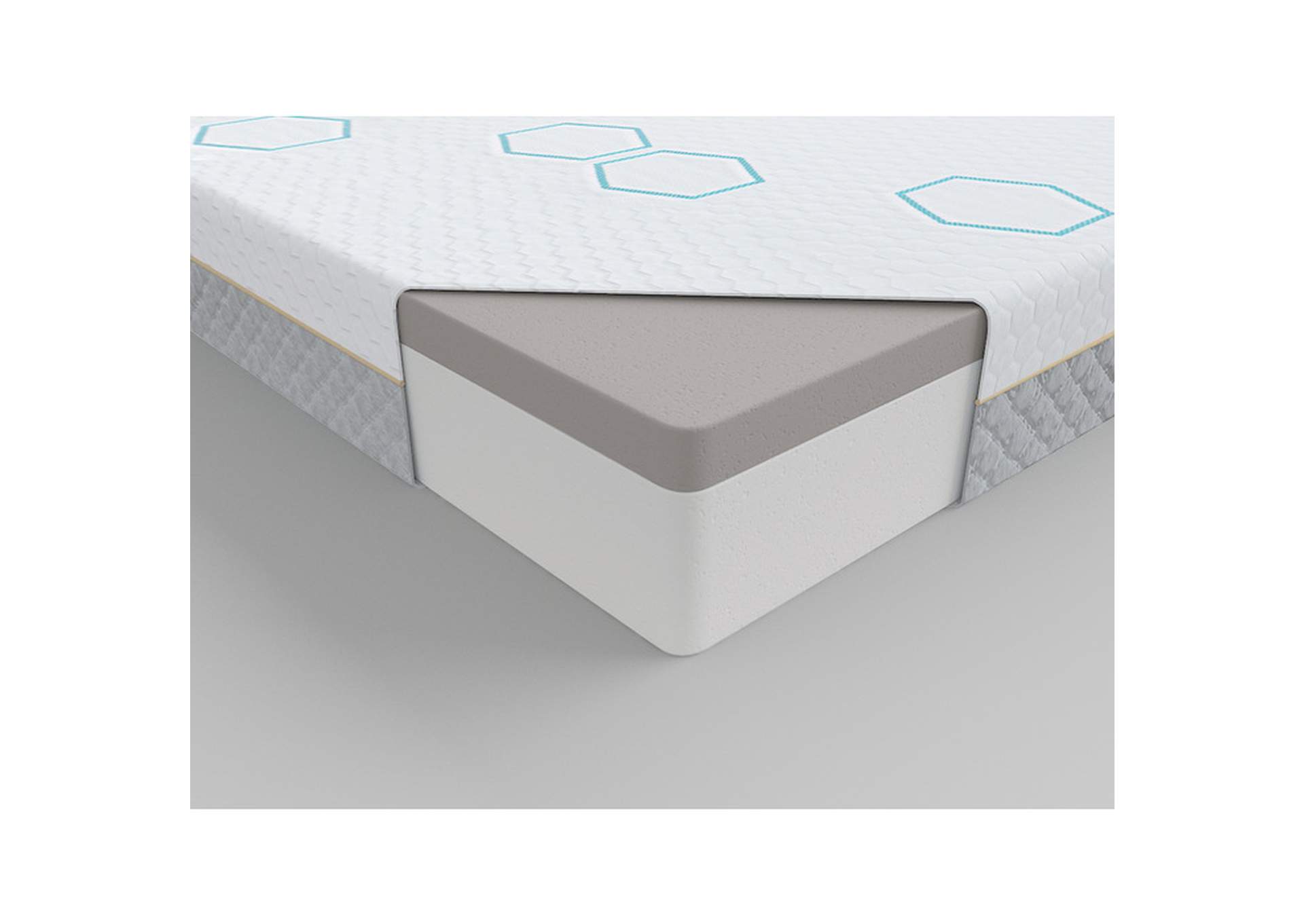 Lyra 8" Queen Copper-Infused Memory Foam Mattress,Homelegance