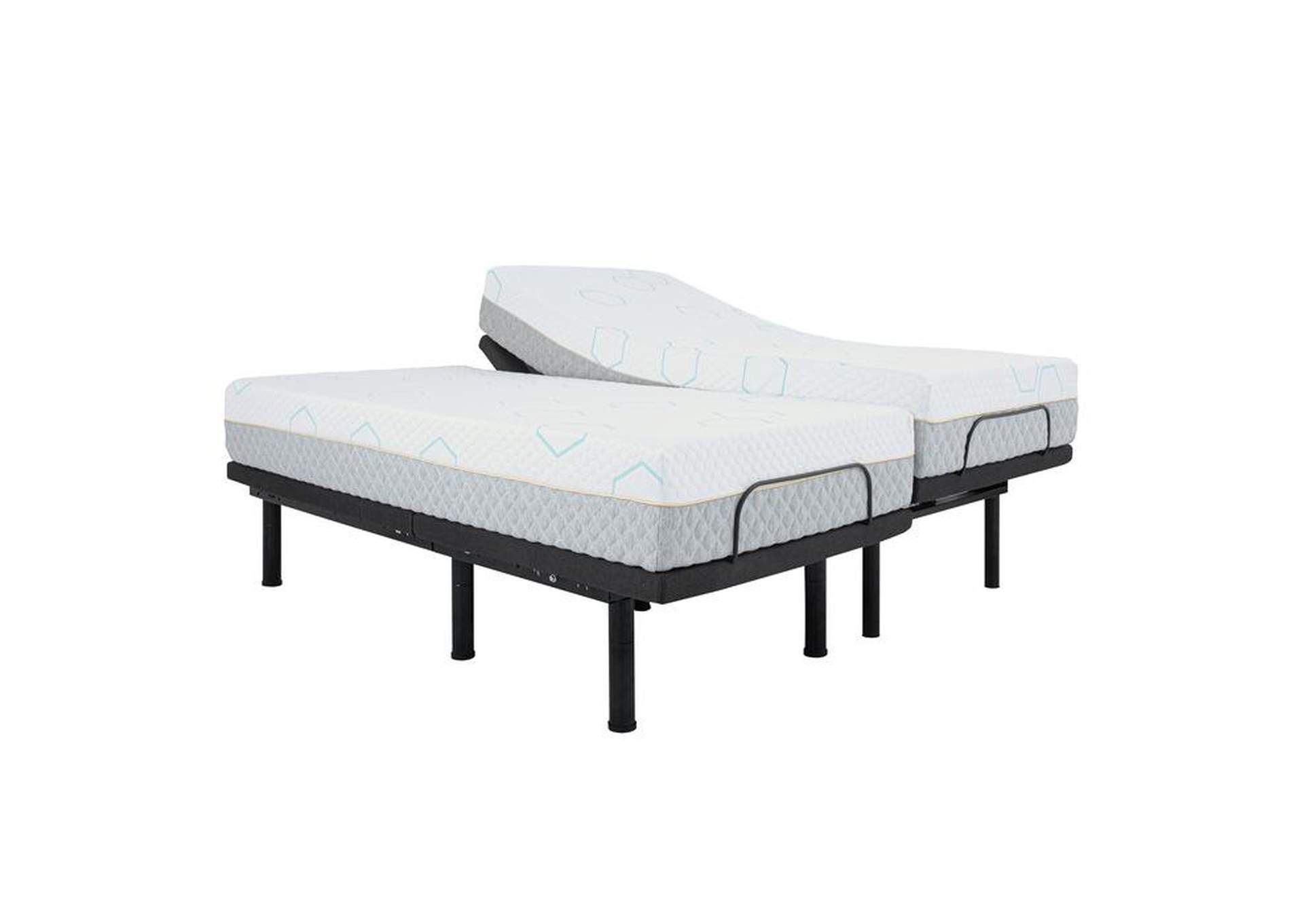 Lyra 10" Split Eastern King Copper-Infused Memory Foam Mattress (2 Piece Set),Homelegance