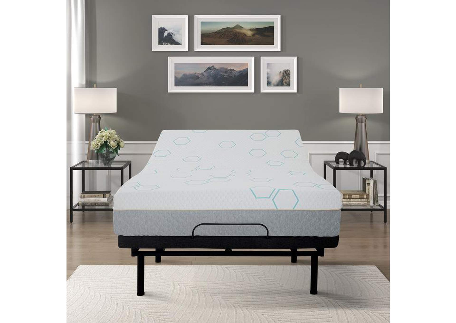 Lyra 10" Twin XL Copper-Infused Memory Foam Mattress,Homelegance