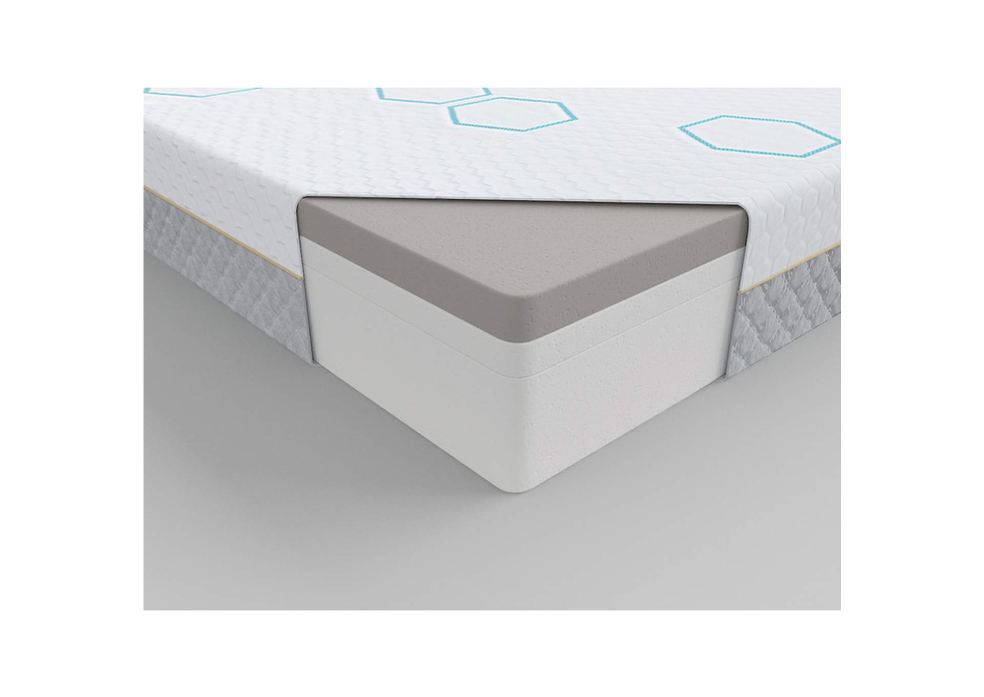 Lyra 10" California King Copper-Infused Memory Foam Mattress,Homelegance