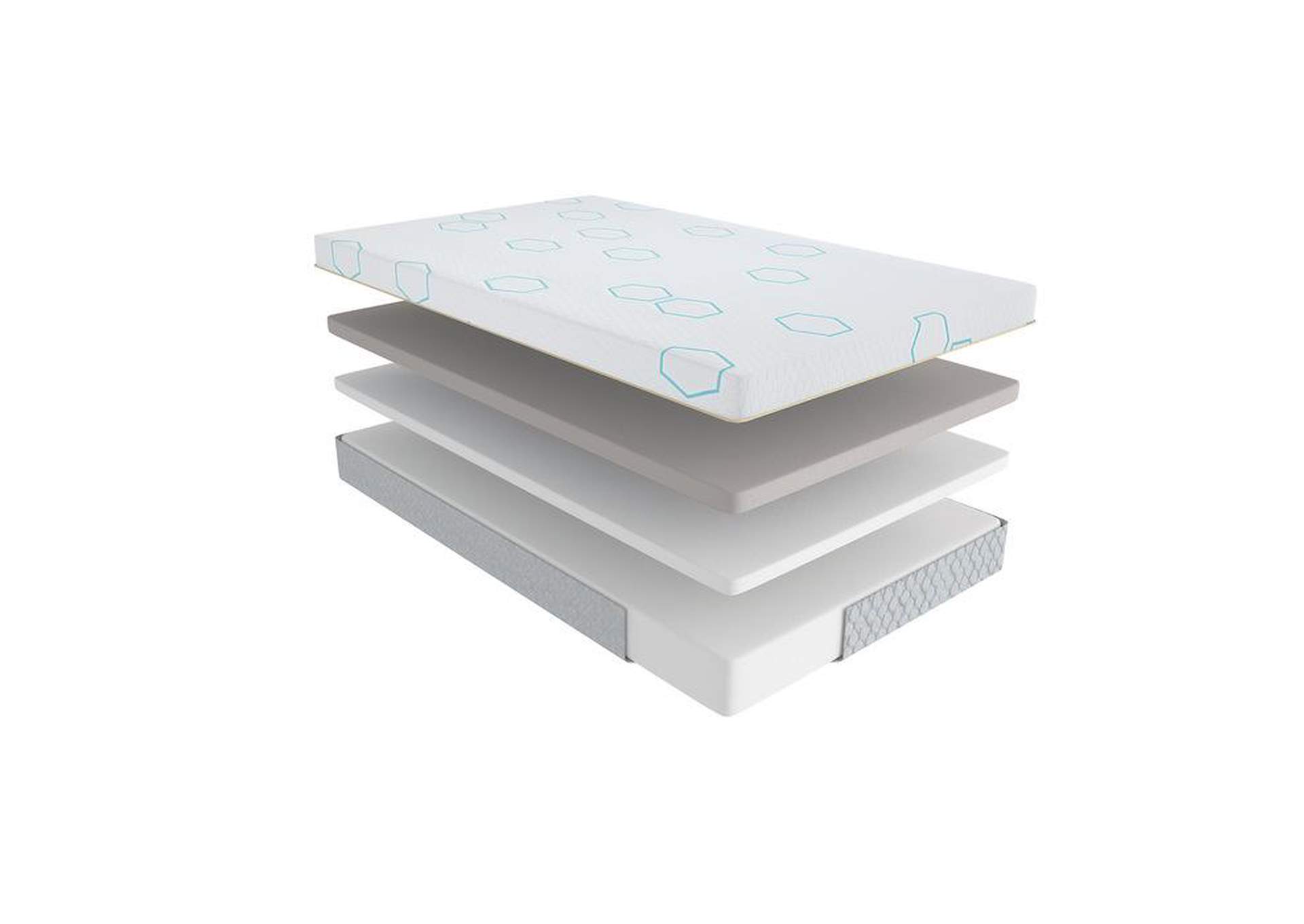 Lyra 12" Split Eastern King Copper-Infused Memory Foam Mattress (2 Piece Set),Homelegance