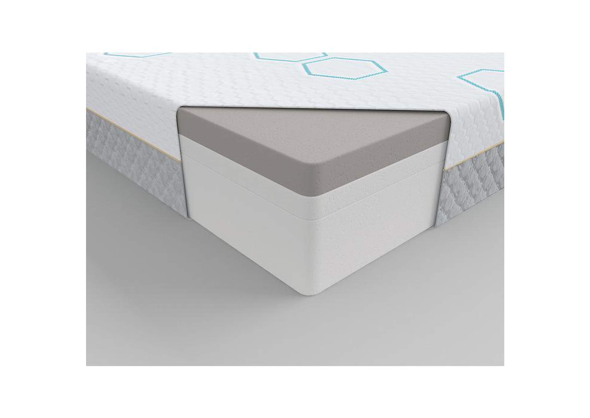 Lyra 12" Twin XL Copper-Infused Memory Foam Mattress,Homelegance