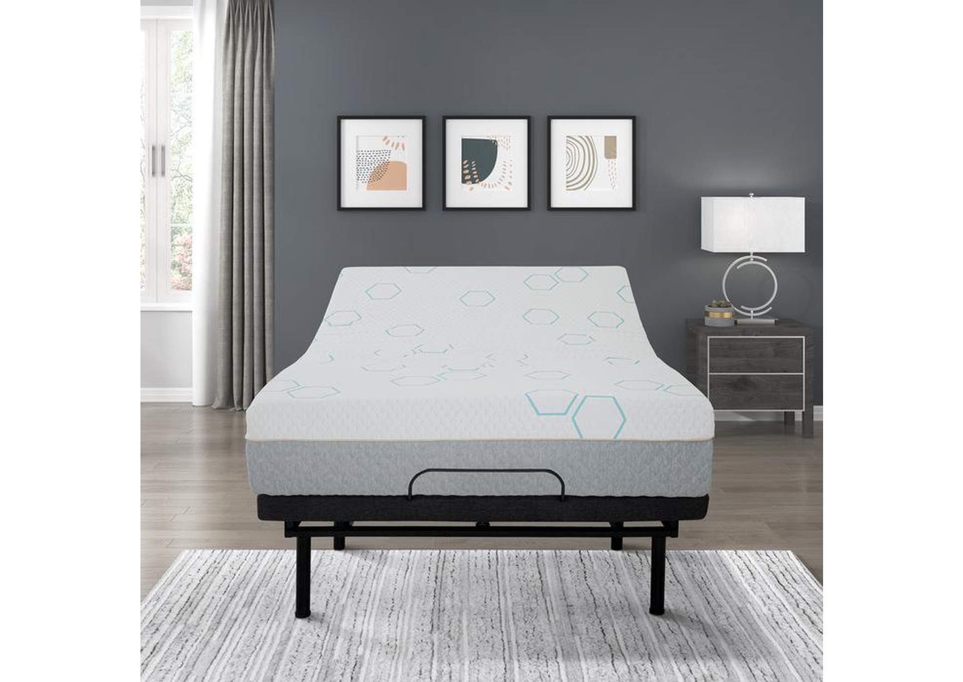 Lyra 12" Twin XL Copper-Infused Memory Foam Mattress,Homelegance