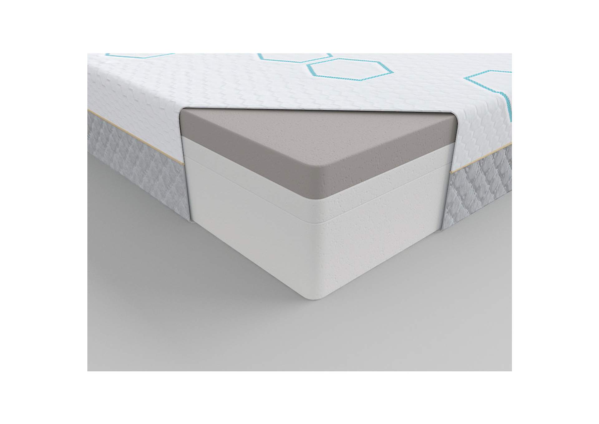 Lyra 12" Queen Copper-Infused Memory Foam Mattress,Homelegance