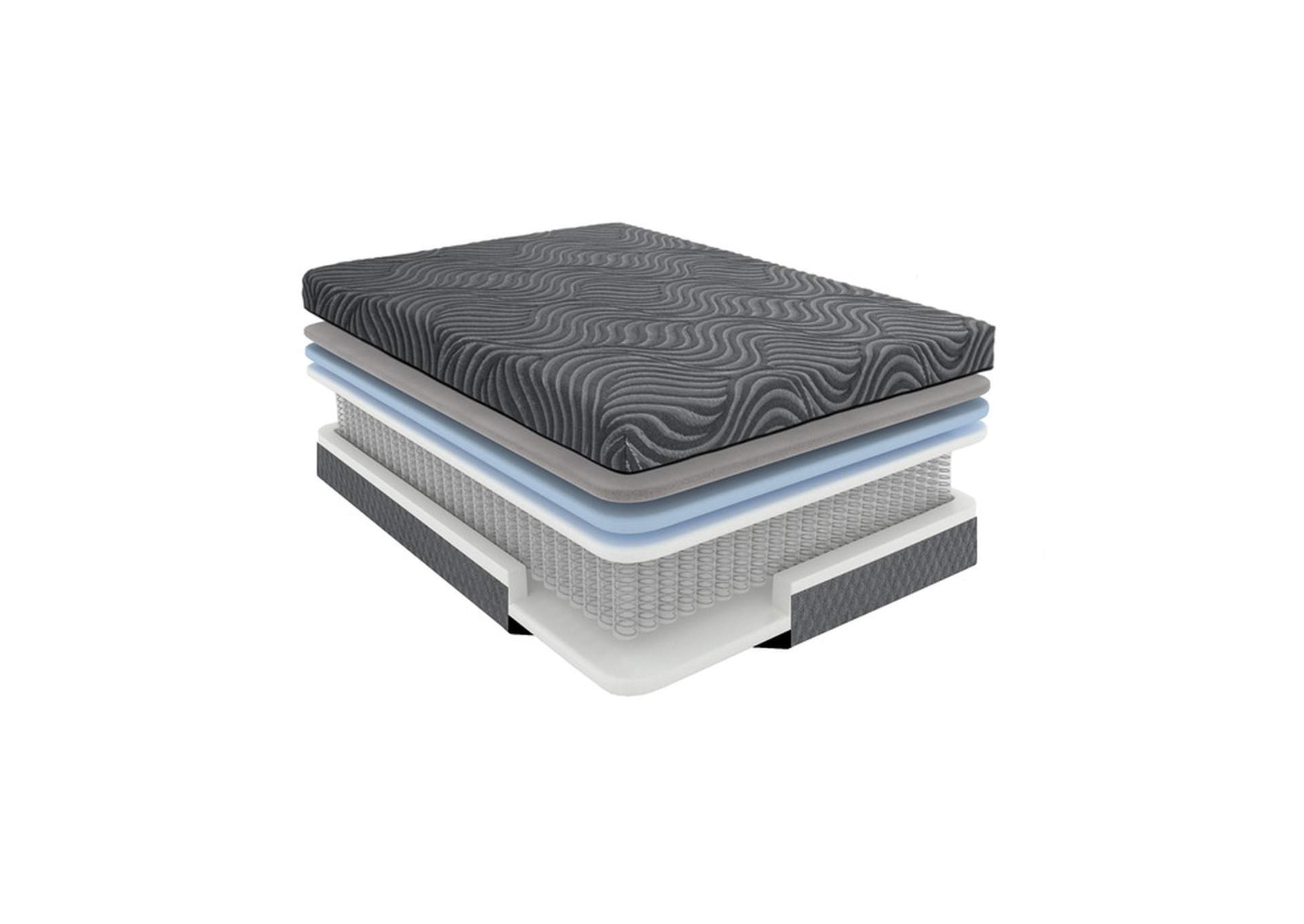 Taurus 14" Queen Copper-Infused Memory Foam Hybrid Mattress,Homelegance