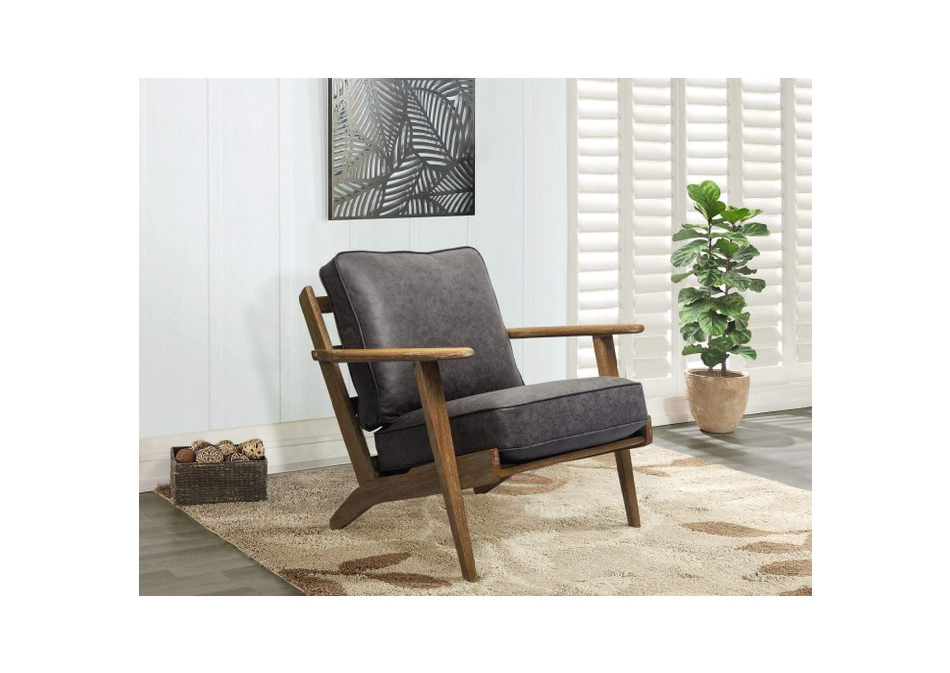 Brown Accent Chair 3A,Homelegance