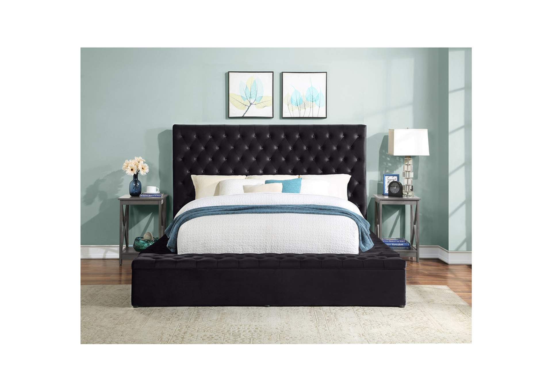 Queen Upholstered Bed,Homelegance