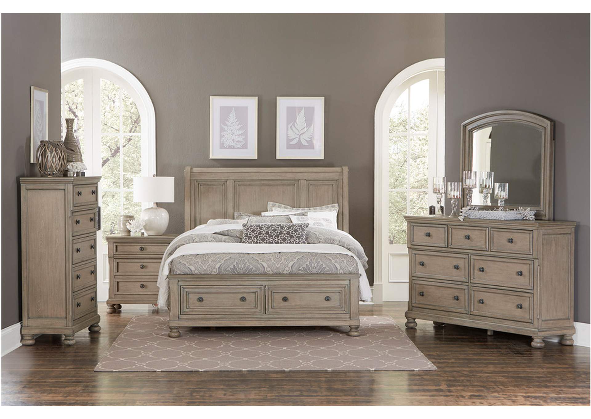 Bethel Gray 2259Gy Bedroom Set,Homelegance