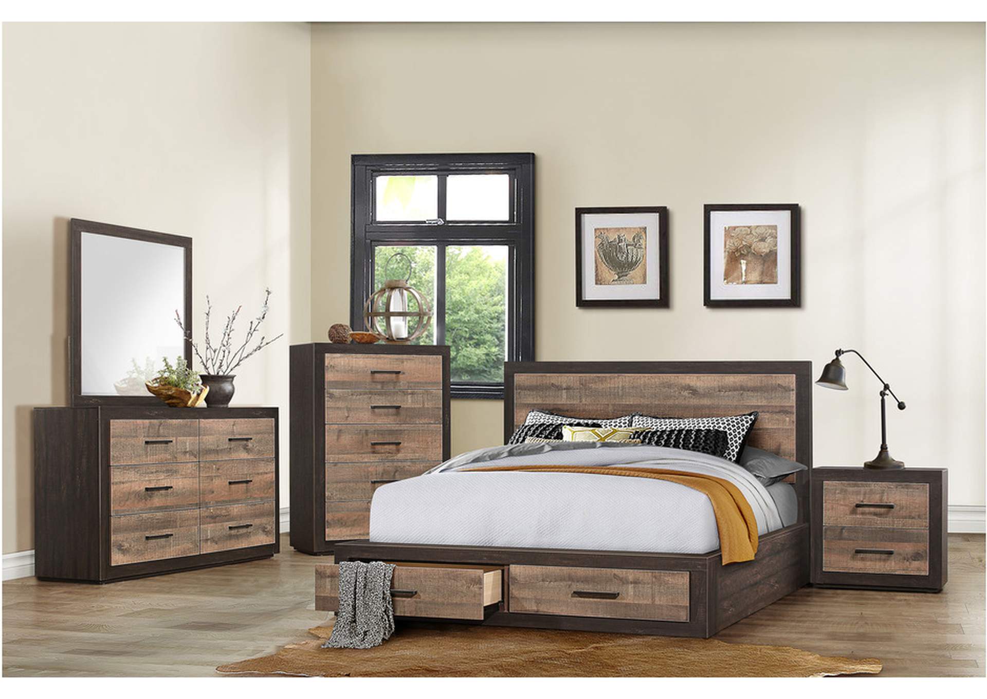 Miter 1762 Bedroom Set,Homelegance