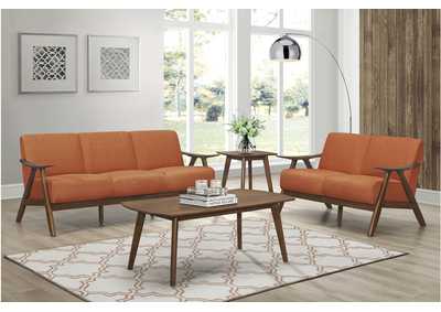 Image for Damala Orange 1138 Living Room Sofa Set