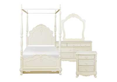 Image for Cinderella 4 Piece Twin Bedroom Set w/ Dresser, Mirror & Nightstand