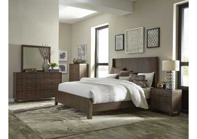 Image for Gulfton Walnut Mirror