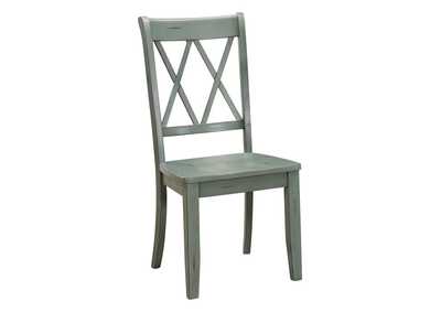 Janina Side Chair, Teal