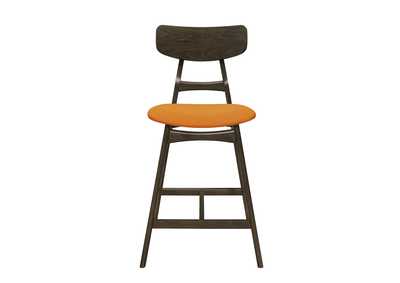 Orange Counter Height Chair [Set of 2]