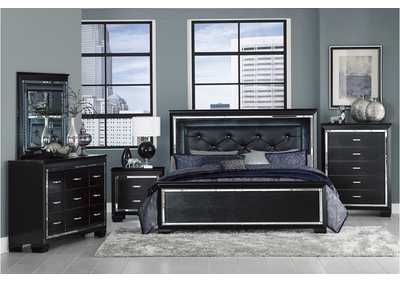 Image for Allura Black 1916Bk Bedroom Set