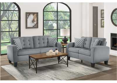 Image for Sinclair 8202Gry Living Room Sofa Set