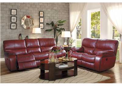 Image for Pecos 8480Red-Pw Living Room Sofa Set