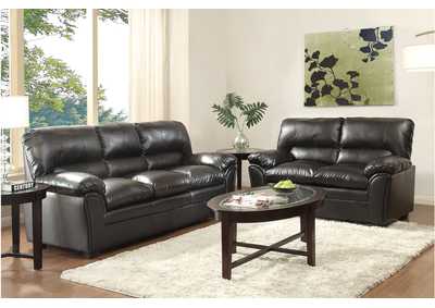 Image for Talon Black 8511Bk Living Room Sofa Set