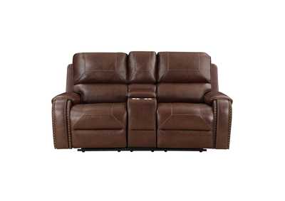 Image for Newnan Double Glider Reclining Love Seat with Center Console, Receptacles and USB Ports