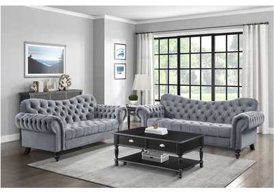 Image for Rosalie Dark Grey 9330 Living Room Sofa Set