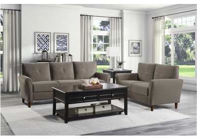Image for Dunleith Brown 9348 Living Room Sofa Set