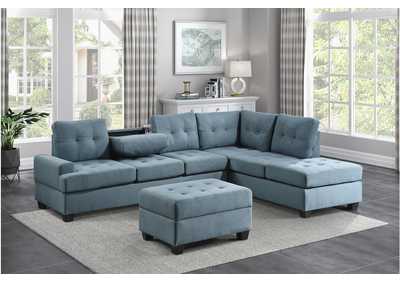 Image for Dunstan Blue 9367 Living Room Sofa Set