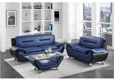 Image for Matteo Blue 9419 Living Room Sofa Set