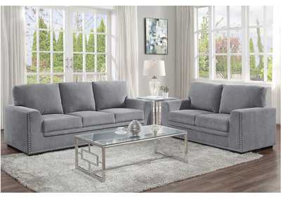 Image for Morelia Dark Grey 9468 Living Room Sofa Set